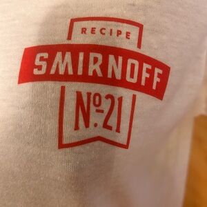 NWOT SMIRNOFF White Tshirt